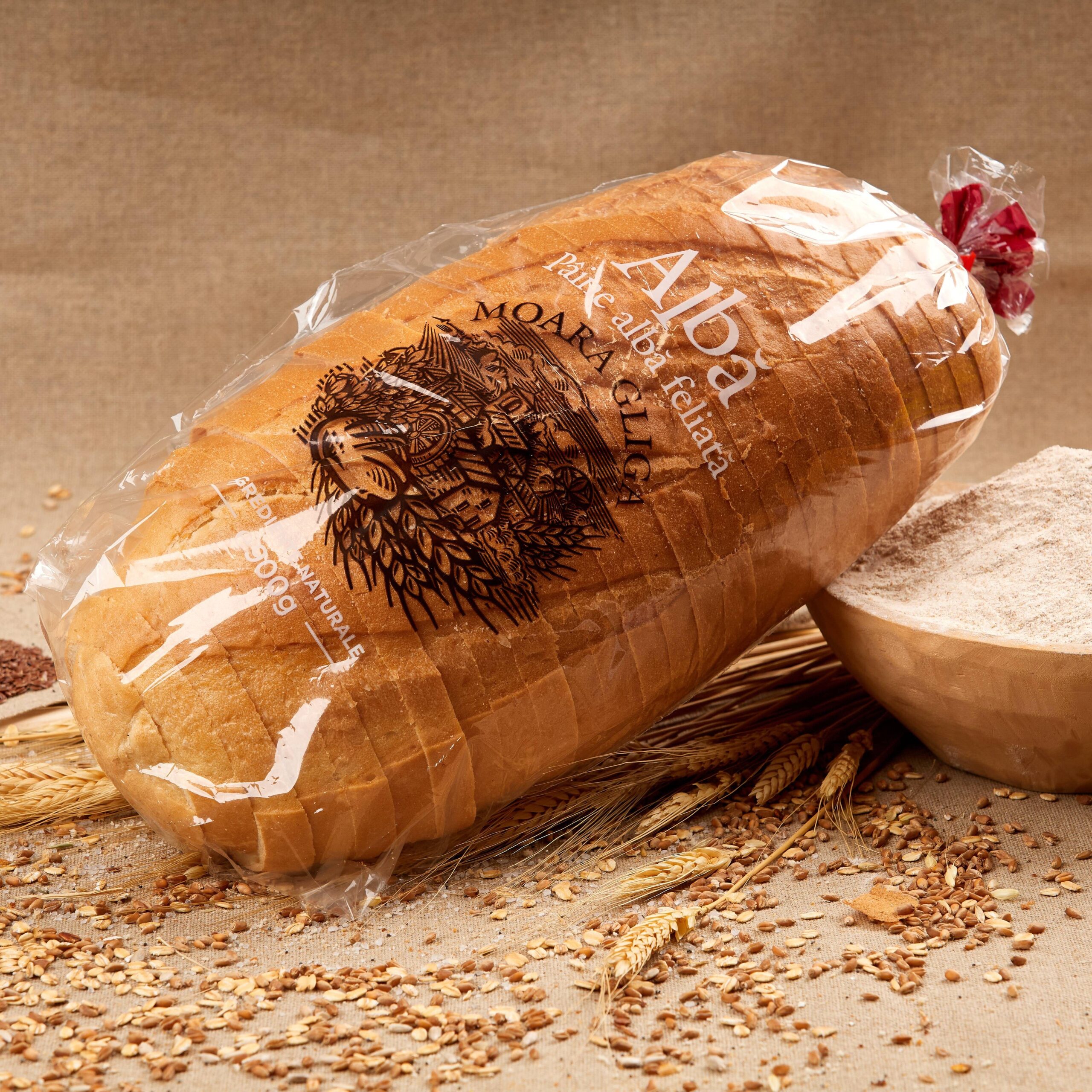 Paine alba feliata 900 gr Moara Gliga Piatra Neamt