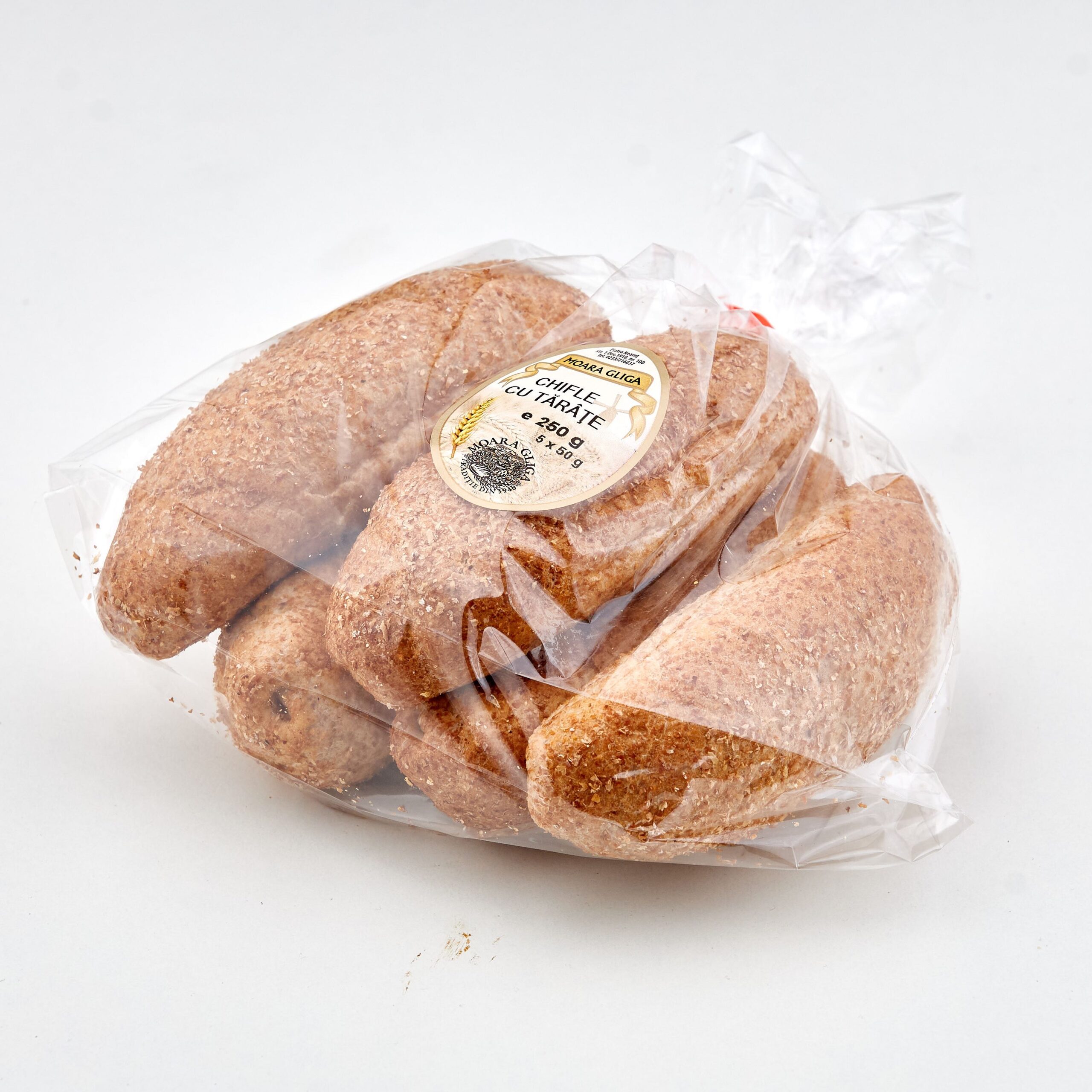 Chifle cu tarate 5x50 gr Moara Gliga Piatra Neamt