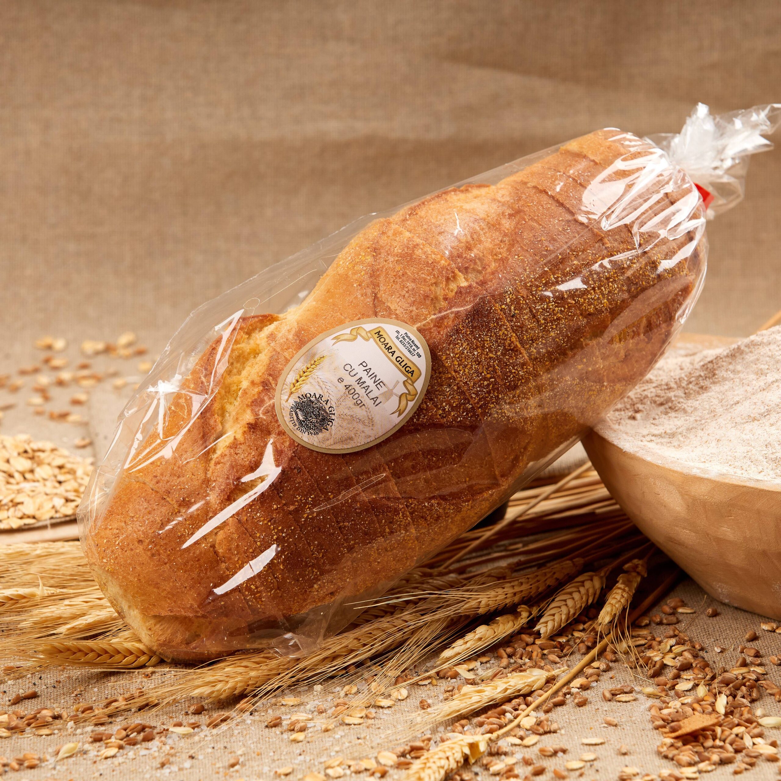 Paine cu malai 400 gr Moara Gliga Piatra Neamt