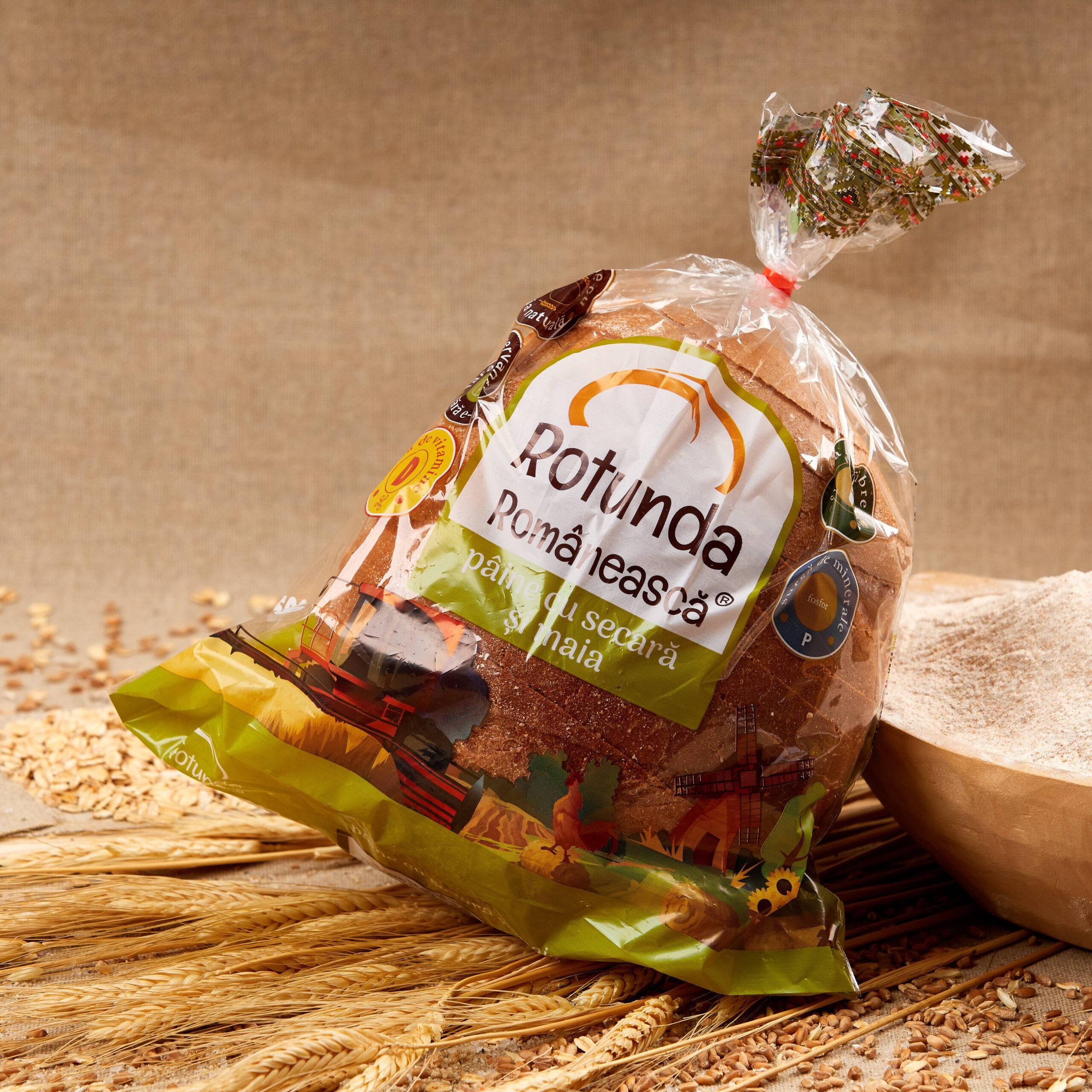 Rotunda Romaneasca - Paine cu secara si maia 500 gr Moara Gliga Piatra Neamt