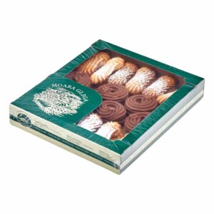 Fursecuri asortate M4 șprițat și inel de cacao umplut cu jeleu